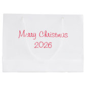 Mistletoe Whimsical, Rood Groot Cadeauzakje (Achterkant)