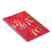 Mistletoe Whimsical, Rood Notitieboek (Rechterzijde)
