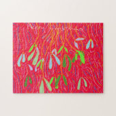 Mistletoe Whimsisch, Rood Legpuzzel (Horizontaal)