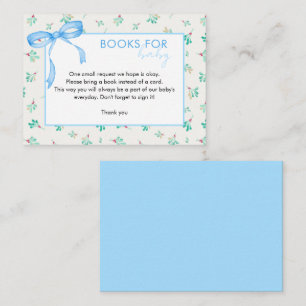 Mistletoe Winter Baby shower Boeken voor Baby Informatiekaartje