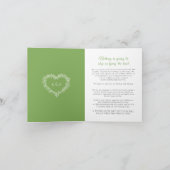 Mistletoe winter bruiloft groene witte live stream aankondiging (Binnen)