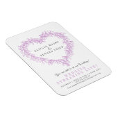 Mistletoe winterbruiloft paarse witte live stream magneet (Rechterzijde)