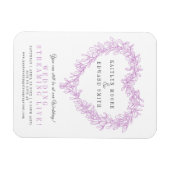 Mistletoe winterbruiloft paarse witte live stream magneet (Horizontaal)