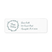Mistletoe with Personalized Message Etiket (Voorkant)