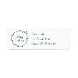 Mistletoe with Personalized Message Etiket