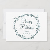 Mistletoe with Personalized Message Feestdagenkaart (Voorkant)