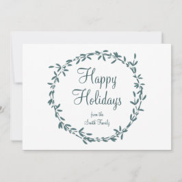 Mistletoe with Personalized Message Feestdagenkaart