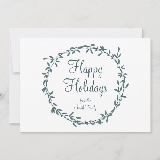 Mistletoe with Personalized Message Feestdagenkaart (Voorkant)