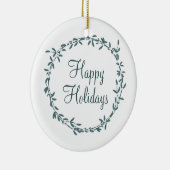 Mistletoe with Personalized Message Keramisch Ornament (Rechts)