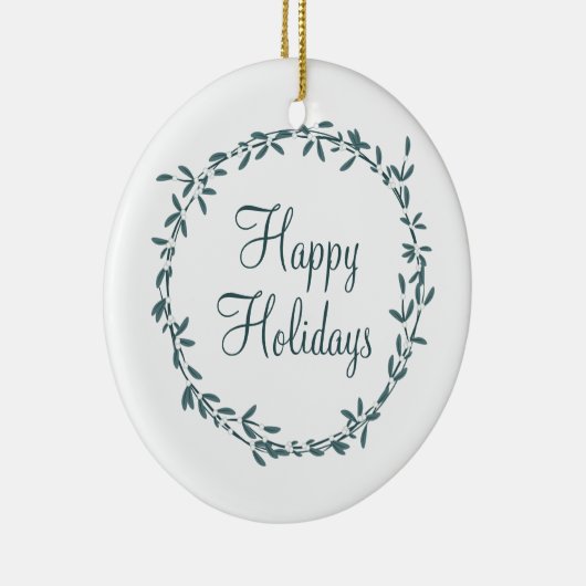 Mistletoe with Personalized Message Keramisch Ornament (Rechts)