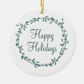 Mistletoe with Personalized Message Keramisch Ornament (Voorkant)