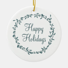 Mistletoe with Personalized Message Keramisch Ornament