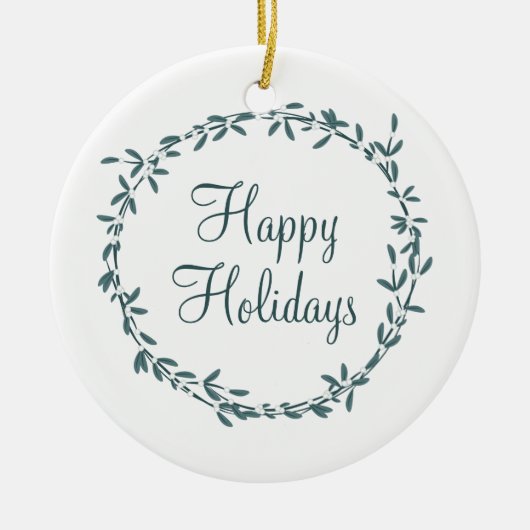 Mistletoe with Personalized Message Keramisch Ornament (Voorkant)