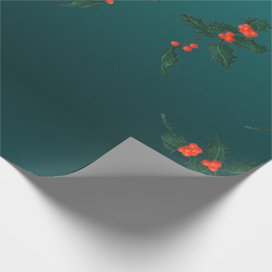 Mistletoe Wrapping Cadeaupapier (Hoek)