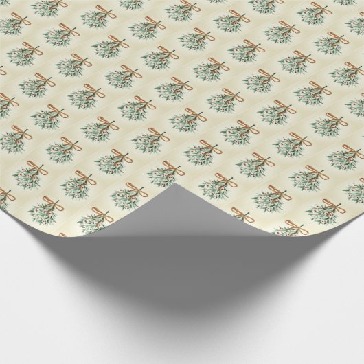Mistletoe Wrapping Paper Cadeaupapier (Hoek)