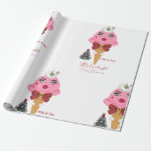 Mistletoe Wrapping paper Cadeaupapier (Uitgerold)