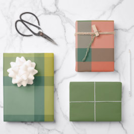 Mistletoe Wrapping Paper Flat Sheet Set of 3