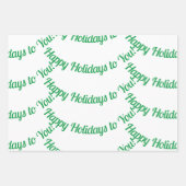 Mistletoe Wrapping Paper Flat Sheet Set van 3 (Voorkant 3)