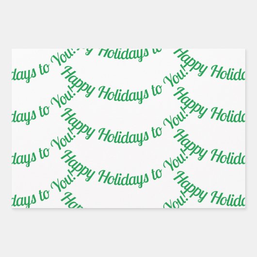 Mistletoe Wrapping Paper Flat Sheet Set van 3 (Voorkant 3)