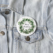 mistletoe wreatbutton ronde button 7,6 cm (In situ)