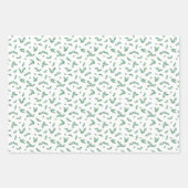 Mistletoe Wreatfoto Collage kerstpatronen Inpakpapier Vel (Voorkant 2)