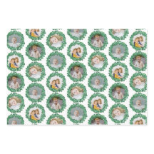 Mistletoe Wreatfoto Collage kerstpatronen