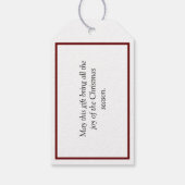 Mistletoe Wreath Cadeaulabel (Achterkant)