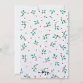 Mistletoe Wreath Holiday Party Invitation Kaart (Achterkant)