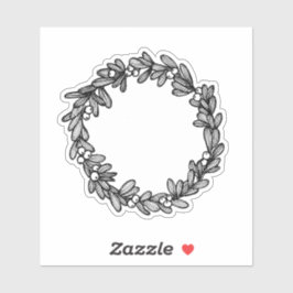 Mistletoe Wreath Sticker