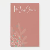 Mistletoe xmas trendy hand drawn design post-it® notes (Voorkant)