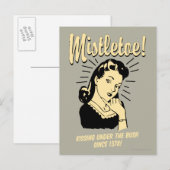 Mistletoe : zoenen onder de Struik sinds 1378 Briefkaart (Voorkant / Achterkant)