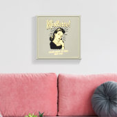 Mistletoe : zoenen onder de Struik sinds 1378 Canvas Afdruk (Insitu (Woonkamer))