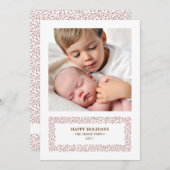 Mistletoed Kerstmis Foto Holiday Kaart (Voorkant / Achterkant)