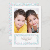 Mistletoed Kerstmis Foto Holiday Kaart (Voorkant / Achterkant)