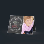 Mistletoes Foto van Merry Kerstrustic Chalkboard Feestdagen Kaart<br><div class="desc">'Wishing you a very merry Christmas' kleurrijke groettypografie binnen een gerolde traditioneel Lijst, rustiek kerstkrijtbord met mistletoes Photo Holiday Kaart. Ontworpen door fat*fa*tin. Gemakkelijk aan te passen met uw eigen tekst, foto of afbeelding. Voor aangepaste verzoeken, neem dan rechtstreeks contact op met fat*fa*tin. Aangepaste kosten van toepassing. www.zazzle.com/fat_fa_tin www.zazzle.com/color_therapy www.zazzle.com/fatfatin_blue_knot...</div>