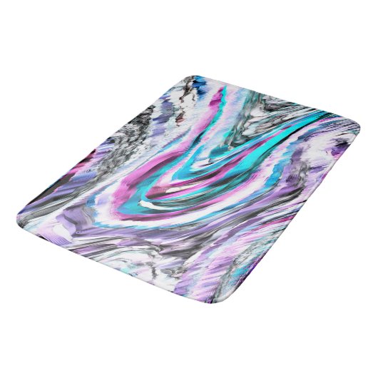 Misto de gradiente e chuviscado, ciano e roze badmat (Gekanteld)