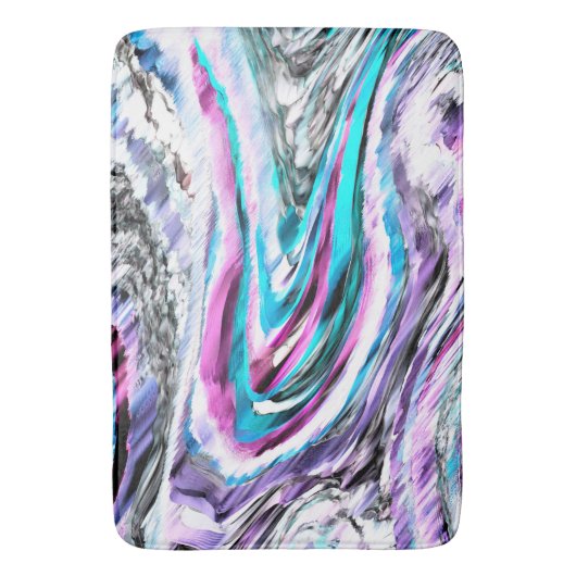 Misto de gradiente e chuviscado, ciano e roze badmat (Voorkant Verticaal)