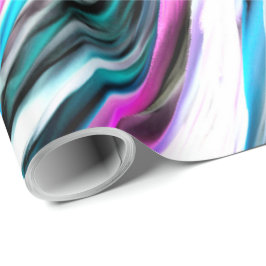 Misto de gradiente e chuviscado, ciano e roze cadeaupapier