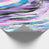 Misto de gradiente e chuviscado, ciano e roze cadeaupapier (Hoek)