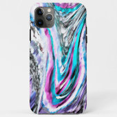 Misto de gradiente e chuviscado, ciano e roze Case-Mate iPhone case (Achterkant)