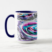 Misto de gradiente e chuviscado, ciano e roze mok (Links)