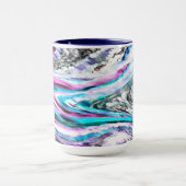 Misto de gradiente e chuviscado, ciano e roze mok (Midden)