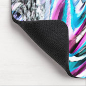 Misto de gradiente e chuviscado, ciano e roze muismat (Hoek)