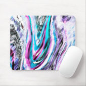 Misto de gradiente e chuviscado, ciano e roze muismat (Met muis)