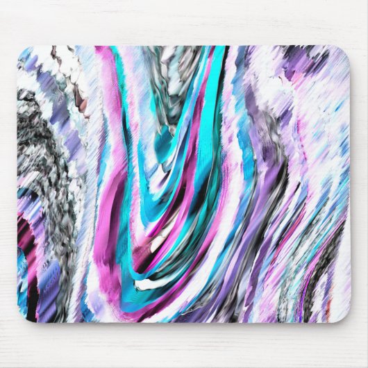 Misto de gradiente e chuviscado, ciano e roze muismat (Voorkant)