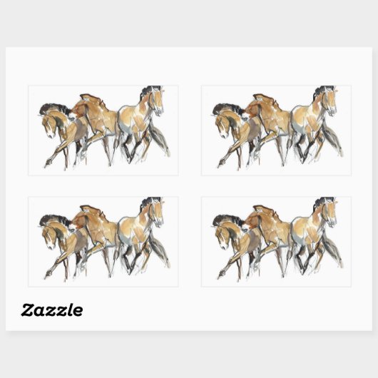 Mistral Drie Rechthoekige Sticker (Vel)