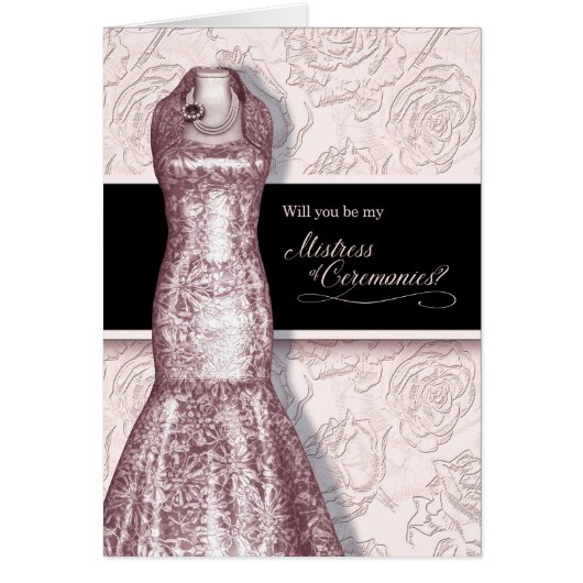 Mistress of Ceremonies Wedding Request Blush Pink (Voorkant)