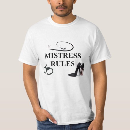 MISTRESS REGELS T-SHIRT (Voorkant)