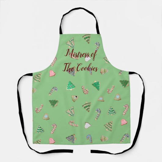 Mistress van de Cookies All-Over Print Apron Schort (Voorkant)