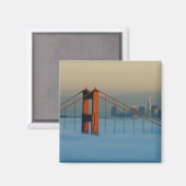 Mistrollen door de baai van San Francisco Magneet (Voorkant / Achterkant)